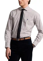 Classic Fit Checked Poplin Shirt