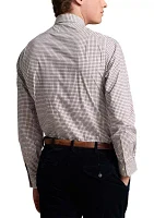 Classic Fit Checked Poplin Shirt