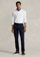 Pleated Double-Knit Suit Trousers