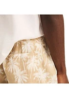 8.5" Printed Linen Deck Shorts