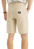 Jeans Co. 9.5" Linen 5-Pocket Shorts