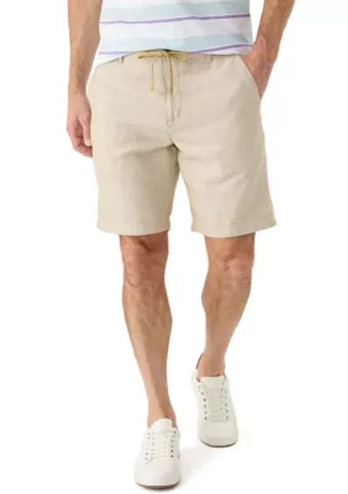 Solid Linen Shorts