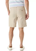 Solid Linen Shorts