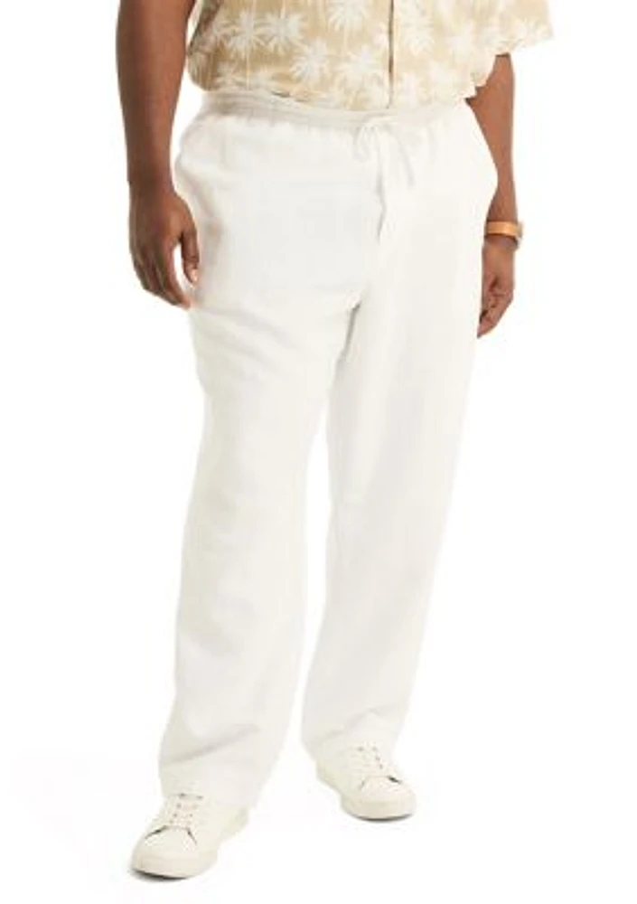 Big & Tall Linen Drawstring Pants