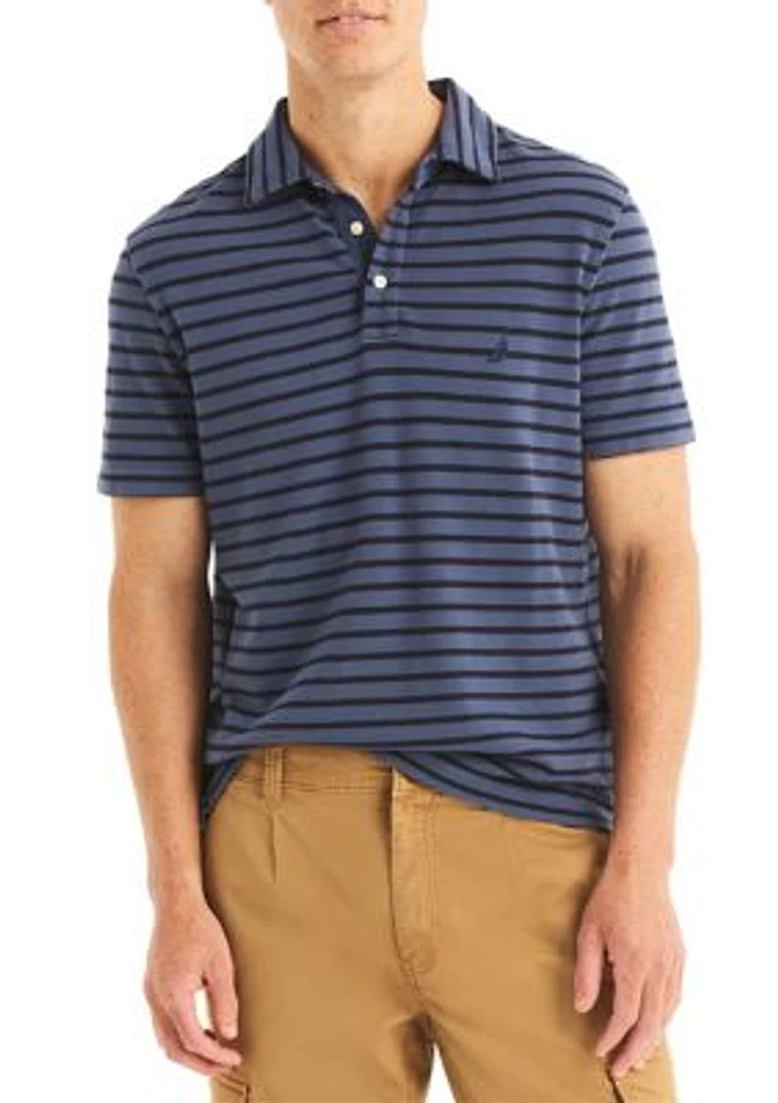 Classic Fit Striped Polo Shirt