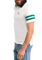 Stripe Short Sleeve Polo Shirt