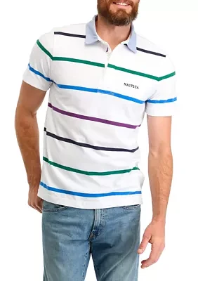 Rugby Stripe Polo Shirt