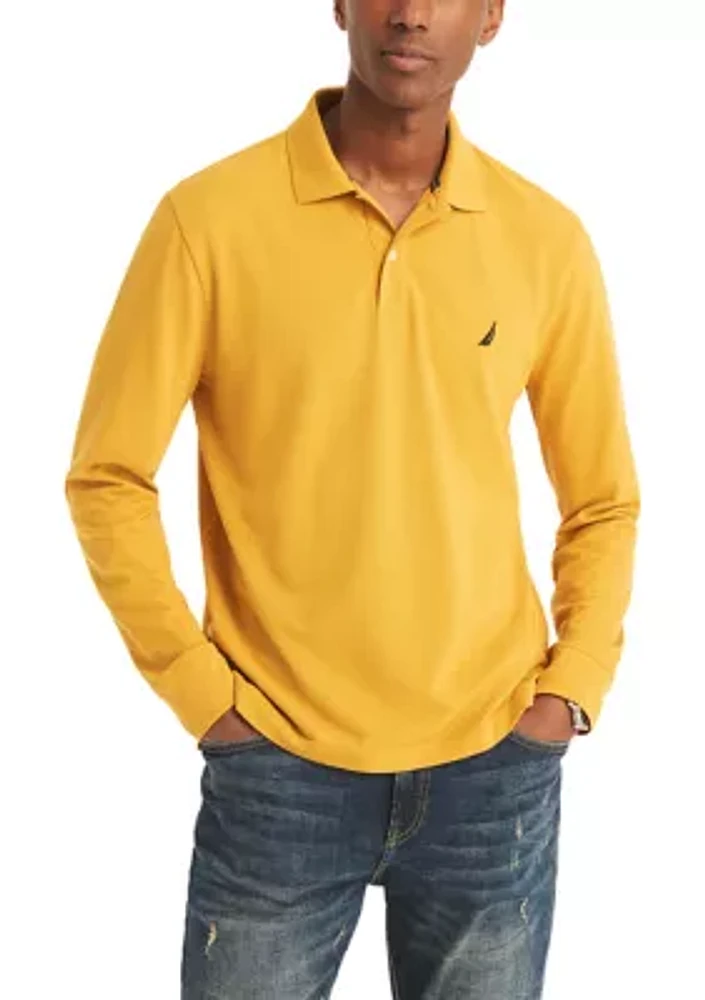 Classic Fit Long Sleeve Deck Polo Shirt