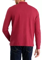 Classic Fit Long Sleeve Deck Polo Shirt