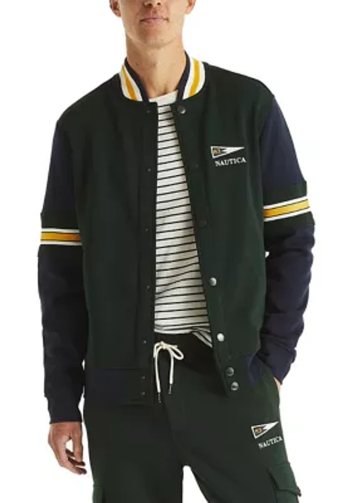 Heavy Fleece Bomber Jacket