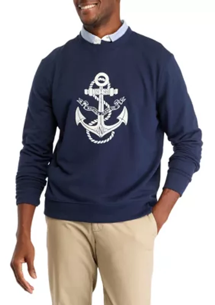 Anchor Graphic Fleece Pullover