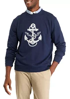 Anchor Graphic Fleece Pullover