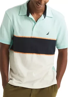 Classic Fit Color Block Polo Shirt