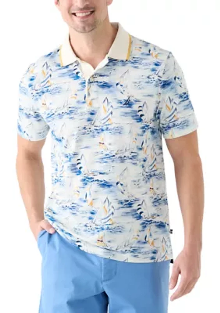 Classic Fit Printed Polo Shirt