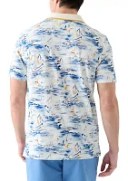 Classic Fit Printed Polo Shirt