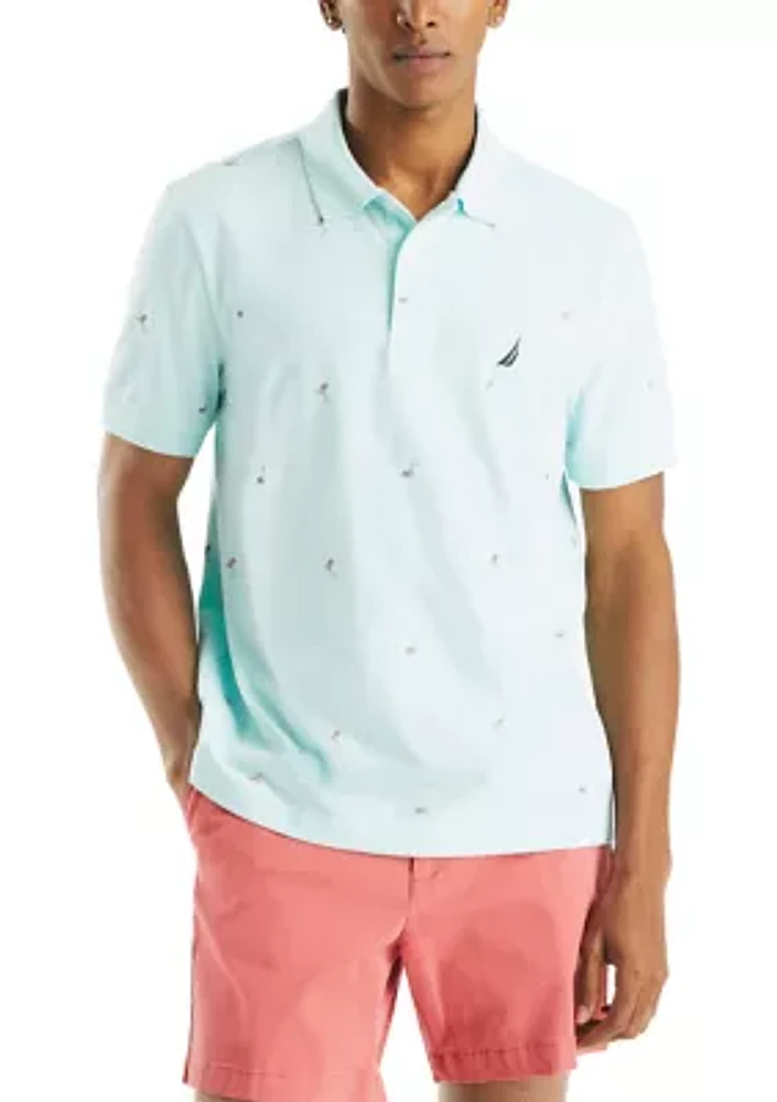 Classic Fit Printed Polo Shirt