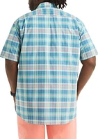 Big & Tall Sustainably Crafted Plaid Short Sleeve Shirt