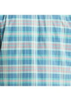 Big & Tall Sustainably Crafted Plaid Short Sleeve Shirt