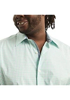 Big & Tall Navtech Trim Fit Plaid Short Sleeve Shirt