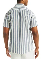 Big & Tall Jeans Co. Striped Short-Sleeve Shirt