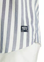 Big & Tall Jeans Co. Striped Short-Sleeve Shirt