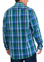 Big & Tall Long Sleeve Plaid Shirt