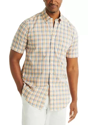 Big & Tall Plaid Short-Sleeve Shirt