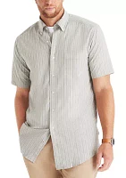 Big & Tall Striped Short-Sleeve Shirt