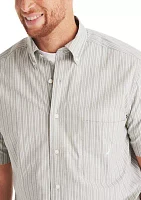 Big & Tall Striped Short-Sleeve Shirt