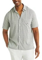 Big & Tall Short Sleeve Linen Blend Shirt