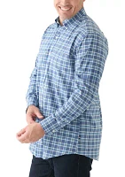 Big & Tall Long Sleeve Plaid Woven Shirt
