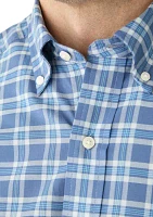 Big & Tall Long Sleeve Plaid Woven Shirt