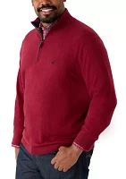 Big & Tall Navtech Quarter Zip Sweater