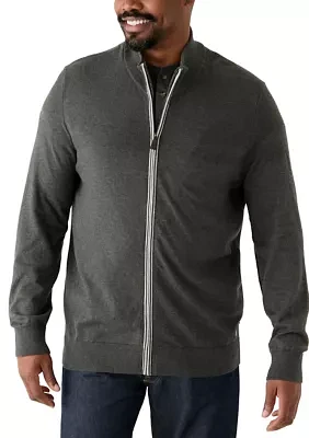 Big & Tall Navtech Mock-Neck Full-Zip Sweater