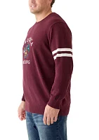 Big & Tall Embroidered Crew Neck Sweater