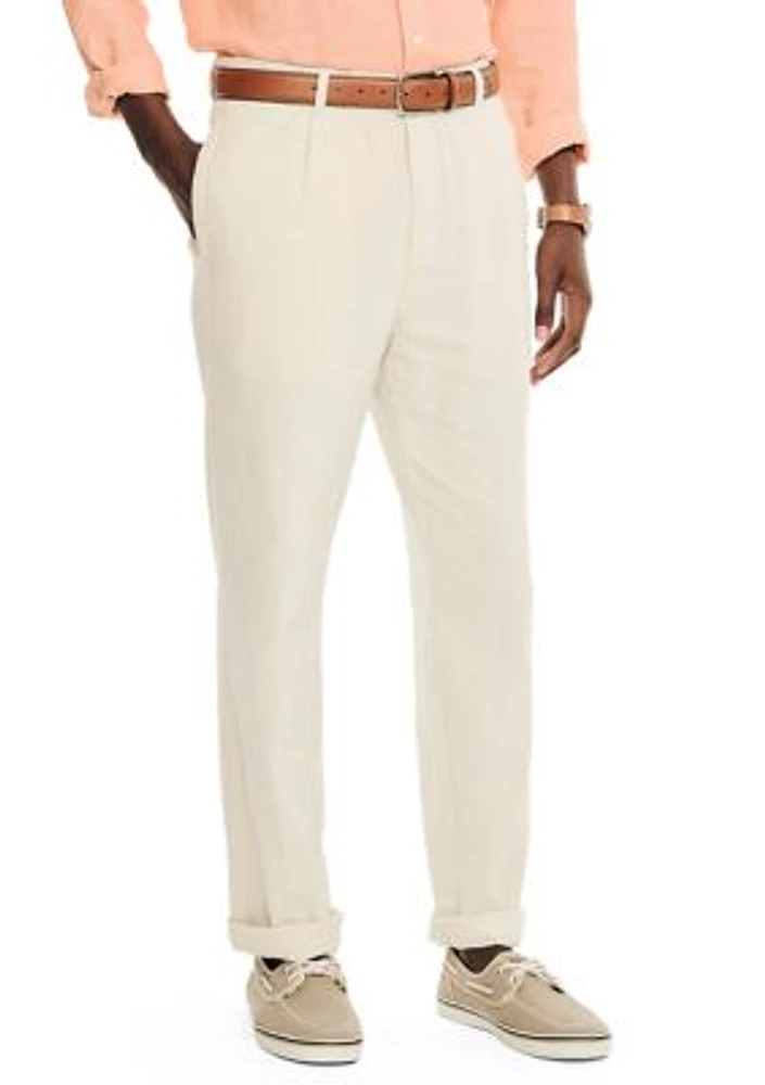 Linen Pleated Trousers