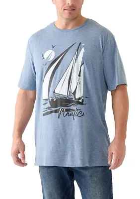 Big & Tall Sailboat Graphic T-Shirt