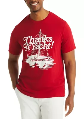 Big & Tall Thanks A Yacht Graphic T-Shirt