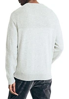 Sustainably Crafted Textured Crew Neck Sweater