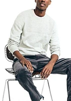 Sustainably Crafted Textured Crew Neck Sweater