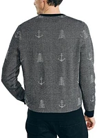 Sustainably Crafted Printed Crew Neck Sweater