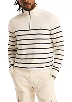 Navtech Striped 1/4 Zip Sweater