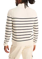 Navtech Striped 1/4 Zip Sweater