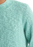 Linen Crew Neck Sweater