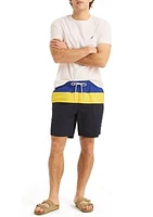 8" Tri Block Quick Dry Swim Shorts