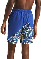 8" Diagonal Stripe Quick-Dry Swim Trunks