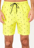 Anchor Print Swim Trunks