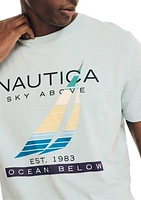 Sustainably Crafted Sky and Ocean Graphic T-Shirt