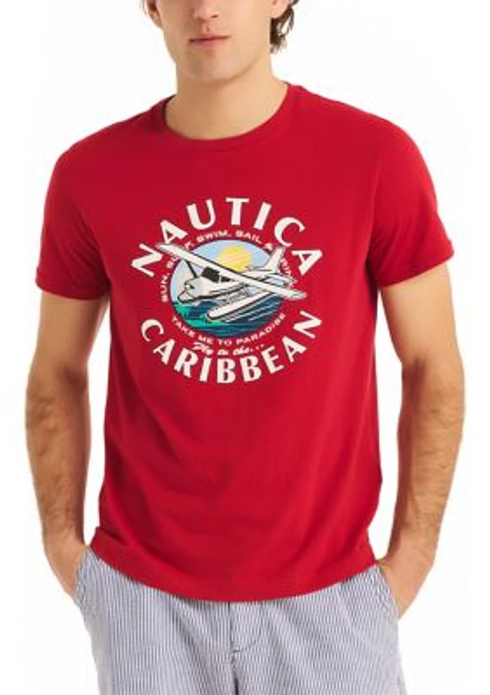 Sustainably Crafted Nautica Caribbean Graphic T-Shirt