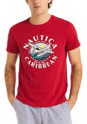 Sustainably Crafted Nautica Caribbean Graphic T-Shirt